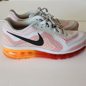 Nike White and Orange Athletic Shoes